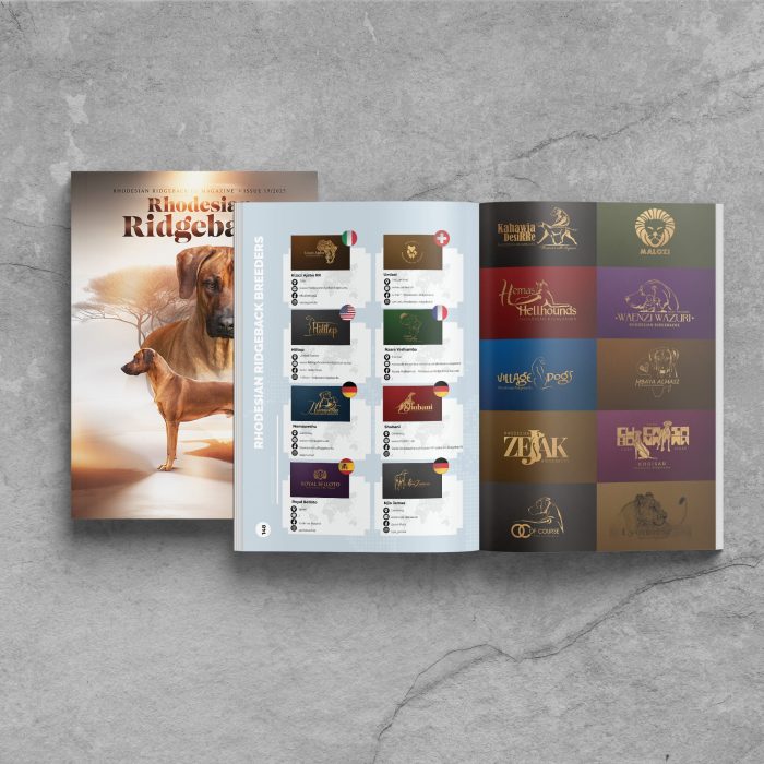 Rhodesian Ridgeback EU Magazine  - Logo card 1 issue